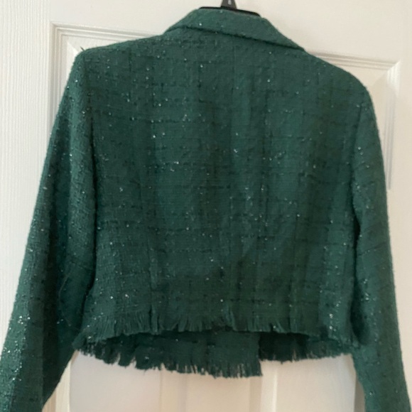 Fringe Trim Tweed Blazer (NWT) - Picture 4 of 6